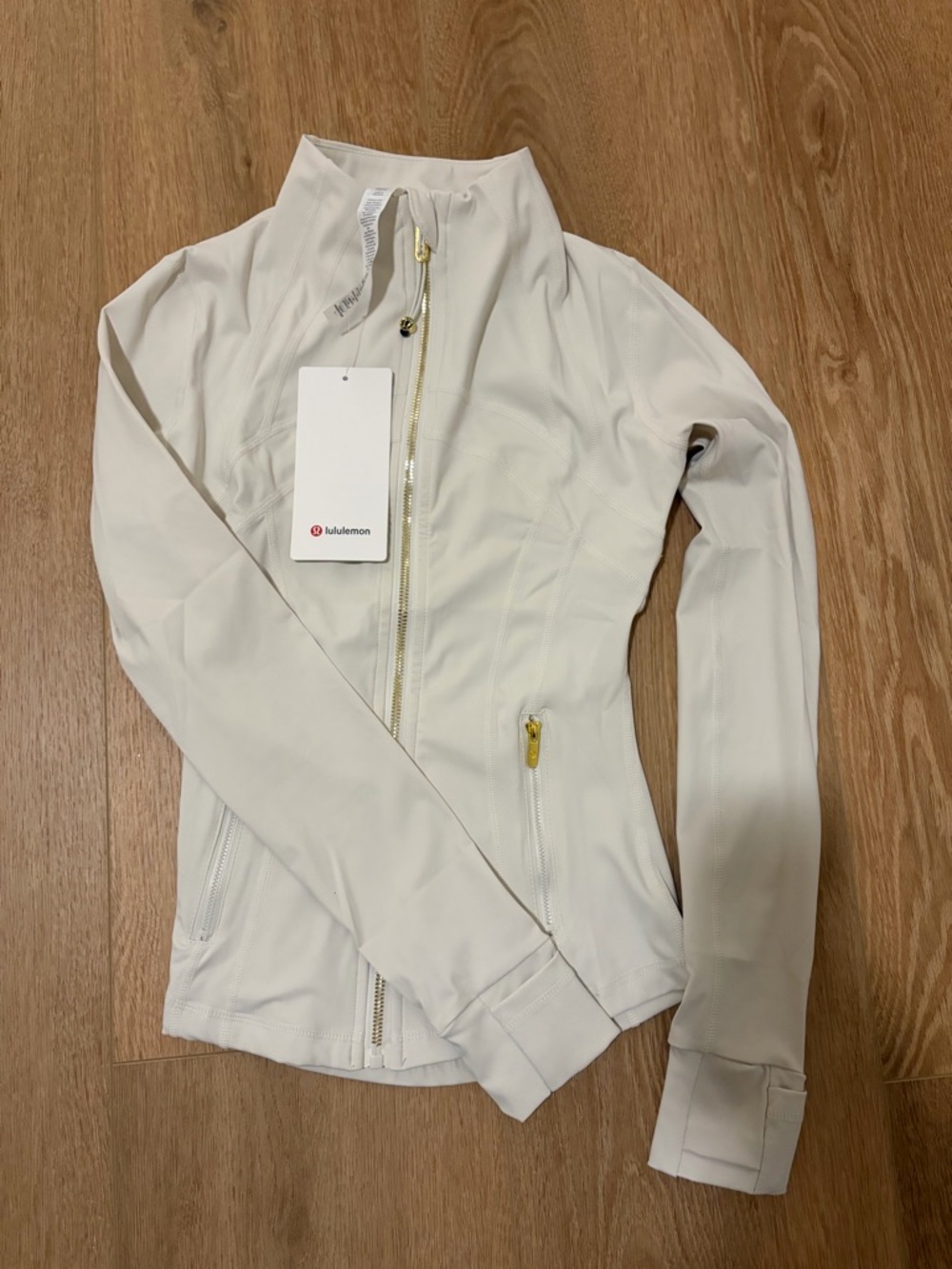 lululemon athletica Cream Full-Zip Bomber Jacket